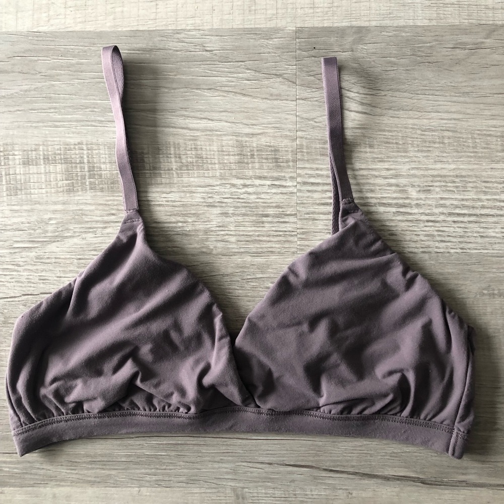 Auden Wireless Bralette - Dusty Mauve. Large